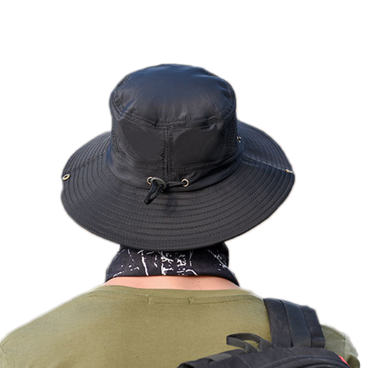DuAnyozu Mens Bucket Hats Wide Brim Sun Cap Military Camo Hunting Fishing Hiking - image 2 of 3