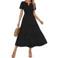 thumbnail image 1 of Vestido ZESICA Summer Casual Midi para Mujer Negro Talla M, 1 of 9