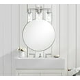 thumbnail image 5 of Revtronic 3-Light Brushed Nickel Bathroom Vanity Light Sconces with Clear Glass Shades, 5 of 6