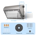 thumbnail image 5 of 8 Pack 130W LED Wall Pack Light with Dusk to Dawn Photocell, 19500LM 5000K Daylight IP65 Waterproof Wall Pack Lights Outdoor LED, 5 of 6