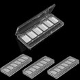 thumbnail image 4 of Paleta de sombras de ojos vacía para maquillaje, 6 ranuras de plástico transparente para sombras de ojos, lápiz labial o rubor y polvos, con bandeja dispensadora de aluminio, rellenable, 4 of 4