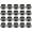 Metal Black, variant on 20 Pcs Spring Cord Locks Plastic End Fastener Double Holes Clip Rope Toggle Stoppers Sliders, Clear