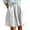 White, variant on MIXUE Shorts For Women Summer Solid Color Retro Lace Elastic Waist Pocket Wide Leg Casual Womens Shorts Outwear,White,XXXL