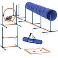 thumbnail image 1 of PawHut Dog Agility Training Equipment, 8PCS Dog Obstacle Course Starter Kit, 1 of 10