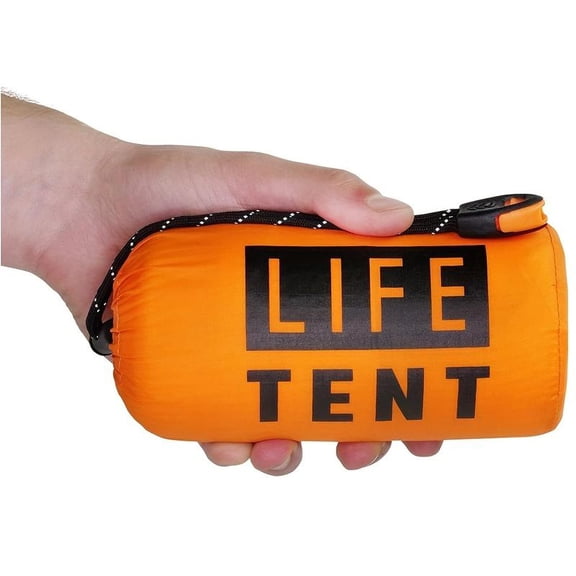 SISLA Insulated Emergency Tent, Outdoor, For 2 People, Portable, Waterproof, Includes Survival Whistle, Outdoor Camping Equipment Camping Outdoor