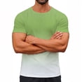 thumbnail image 2 of Xcmzpl T-Shirts Graphiques pour Hommes Dégradé Manches Courtes Col Rond T-Shirt Léger Hauts d'Été Grande Taille Muscle Ajusté T-Shirts, 2 of 10