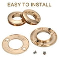 thumbnail image 5 of Ojales de Tornillo de Aleación de Zinc Uxcell, Anillos Metálicos de 1/2" para Conectores de Asa de Bolsa de Cortina (Dorado), 5 of 5