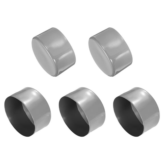 5pcs Rubber End Caps Protective Caps 100mm ID Bolt Cap Light Gray