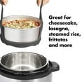 thumbnail image 2 of Haomacro 1 PCS Pressure Cooker Sling, Silicone Bakeware Sling for 6.5 Qt/8 Qt Instant Pot, Multi-function Cooker Anti-scalding Bakeware Lifter Steamer Rack, BPA-Free Silicone Egg Steamer Rack, 2 of 11