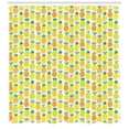 thumbnail image 3 of Ambesonne Pineapple Shower Curtain, Hawaiian Fruits Art, 69"Wx70"L, Multicolor, 3 of 3