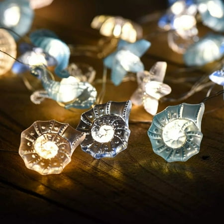 

night light plugs into wall LED Copper Line Christmas Lights Marine Series Courtyard Room Decoration for Rv Bedroom White Night Light Desktop Decoration