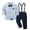 T-441Blue123, variant on MEZZALL Stylish Boys Formal Wear Classic Suspenders And Long Sleeve Shirt Outfit Sets Elegant Plaid Wedding Pageant Toddler Kids Fashionable Clothing Sets