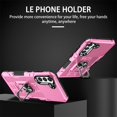 thumbnail image 6 of SaniMore for Samsung Galaxy S23 Plus 6.6" 2023 Case, Magnetic Car Mount 360°Rotating Kickstand Heavy Duty Protective Shock-resistant Hybird Cover [Rugged PC Back & TPU Bumper] For S23 Plus, Pink, 6 of 10
