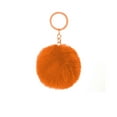 thumbnail image 4 of Linyer Fuzzy Ball Keychain Supple Comfortable Lovely Key Rings Adorable Practical Key Chains Women for Children Adults Elderly Students Orange 7cm, 4 of 6