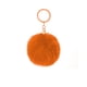 thumbnail image 3 of sweethay Llavero de bola peluda Llaveros creativos flexibles Llaveros convenientes Mujeres para niños Adultos Estudiantes mayores Naranja 10 cm Type1 NO1, 3 of 6