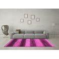 thumbnail image 3 of Ahgly Company Indoor Round Oriental Pink Modern Area Rugs, 5' Round, 3 of 4