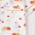 thumbnail image 4 of CONZONE Halloween Pajamas for Girls Graphic Pjs Set Hallowmas Jammies Short Sleeve Button Down Shirts Shorts 2 Piece Sleepwear Loungewear for Kids, 4 of 8