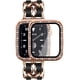 thumbnail image 1 of Compatible con Apple Watch Band 38 mm 40 mm 42 mm 44 mm con protector de pantalla para mujer, pulsera de joyería, correa de metal con 2 fundas brillantes para iWatch Series 6 5 4 3 2 1 Xemadio WMZL-991-17, 1 of 7