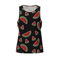 thumbnail image 4 of Fotbe Watermelon Pattern Men's Quick Dry Workout Tank Top Gym Muscle Tee Fitness Bodybuilding Sleeveless T Shirt Breathable Workout Shirt-Small, 4 of 9