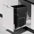 thumbnail image 1 of QinaQin Pull Out Trash Can Under Cabinet, Stainless Steel Slide Out Shelf for Kitchen Sink Cabinet, Trash Can Not Included, 1 of 7