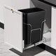 thumbnail image 1 of Garvee soporte extraíble para bote de basura bajo gabinete con riel deslizante de acero inoxidable y ajuste adaptable para cocina, bote no incluido, 1 of 7