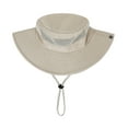 thumbnail image 6 of Kids Outdoor Mesh Cowboy Hat UPF 50+ Summer Sun Hat Wide Brim Bucket Hat Beach Hiking Safari Hat Beige, 6 of 8