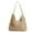 Beige, variant on Straw Beach Bag for Women Summer Woven Beach Tote Bag Shoulder Handbags Boho Bag, (Black) 14.96x10.63"