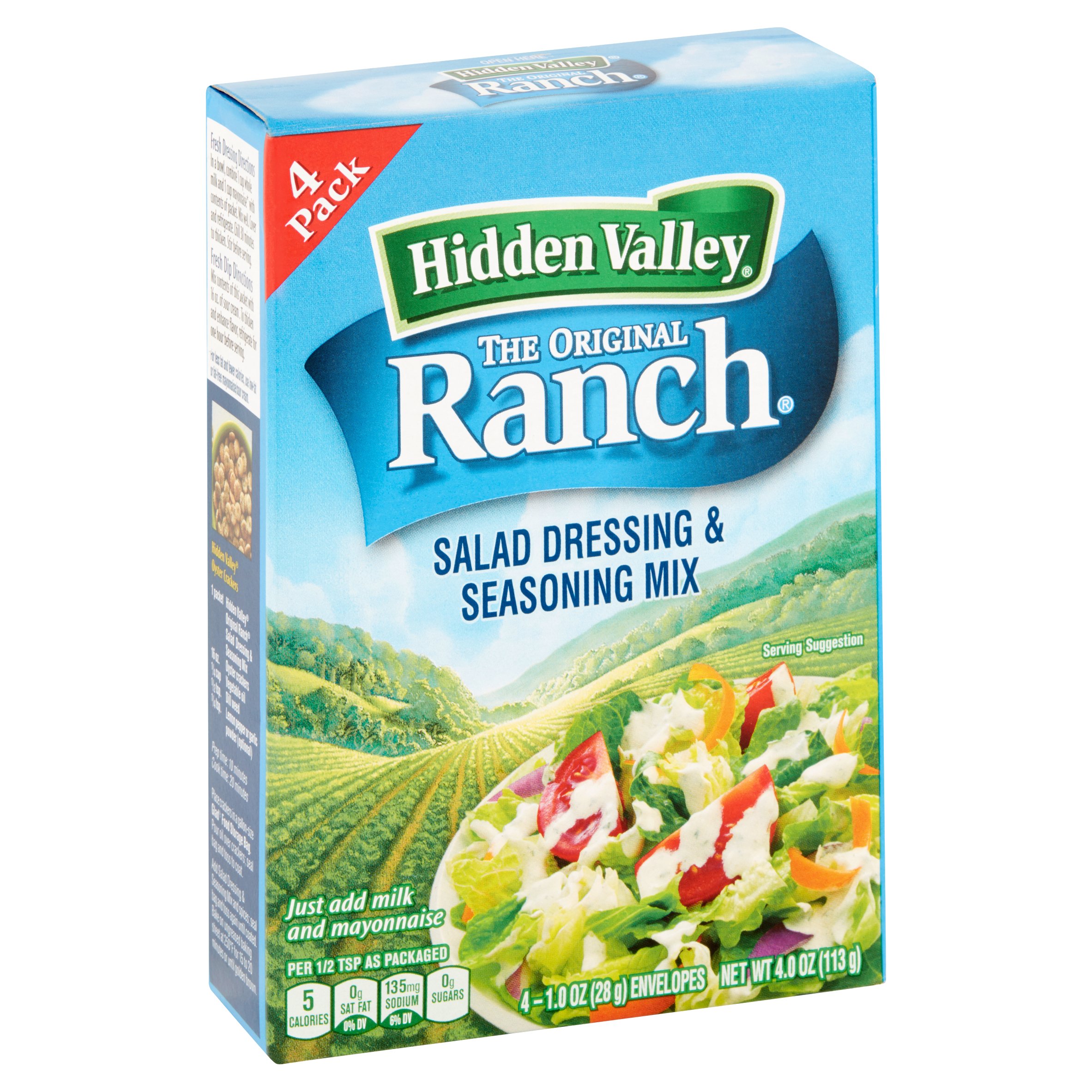 hidden valley ranch dip mix into dressing