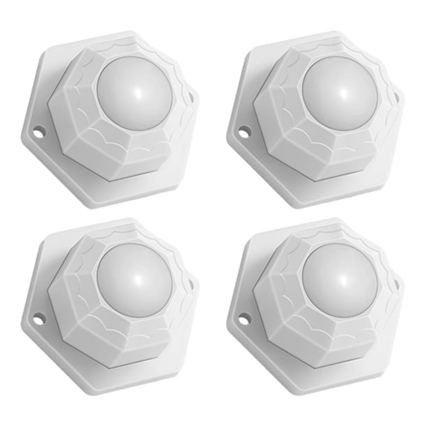 Ruedas Giratorias Adhesivas para Muebles Pequeños (bola Goma Blanca) 4 Uds.