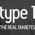 thumbnail image 3 of CafePress - Type 1:The Real Diabetes - Men's Classic Graphic Cotton T-Shirt, 3 of 4
