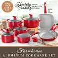 thumbnail image 2 of Granitestone Diamond Farmhouse 13 Piece Pots and Pans Set, Nonstick Cookware Set, 2 of 5