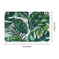 thumbnail image 3 of Green Bathroom Rug Green Bath Mat Leaf Bathroom Rug Leaf Bath Mat Tropical Bath Mat Tropical Bathroom Rugs 16" X 24", 3 of 8