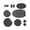 Dark Gray, variant on Repair Patches for Jackets, Tent, Shoe, Air Mattress, PVC Gear - Waterproof, Self-Adhesive, Tear-Cold-Heat-Resistant, Down Puffer Coat (11 Pieces, Dark Gray)