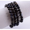 thumbnail image 3 of Natural Llanite Gemstone 8mm Round Beads Stretch Bracelet 7" Unisex, 3 of 4