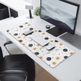 thumbnail image 2 of Long Mouse Pads for Desk,White Cosmic Pattern Desk Mats on Top Of Desks, Desk Mouse Pad Extra Large with 3mm Non-Slip Base and Stitched Edge for Gaming,Office,Work,Home 31.5"x11.8", 2 of 6