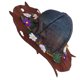 thumbnail image 2 of KAKOWELY Sombrero de bruja de fieltro para fiesta de Halloween, diadema de mago con corona de flores y hongos para niños y adultos, cosplay, festivales, accesorios de disfraz., 2 of 4