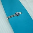 thumbnail image 2 of Marines USMC First to Fight Blue White Logo Officially Licensed Round Tie Bar Clip Clasp Tack Silver Color Plated, 2 of 6