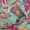 Dusty Teal Green, variant on oneOone Velvet Dusty Teal Green Fabric Floral & Leaves Dress Material Fabric Print Fabric By The Yard 58 Inch Wide