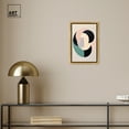 thumbnail image 3 of Cubist Style Jade Ring Contemporary Abstract Shapes Trendy Canvas Wall Art by Art Remedy, Gold Floater Frame, 10"x15", 3 of 7