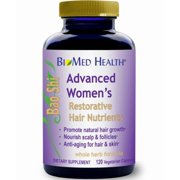 BioMed Health Hair Growth Vitamins for Women 120ct - Advanced Restorative Hair Nutrients, Promotes Hair Regrowth and Anti-Gray Hair