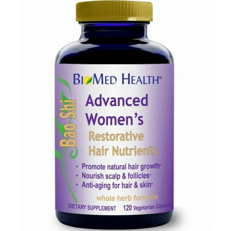 BioMed Health Hair Growth Vitamins for Women 120ct - Advanced Restorative Hair Nutrients, Promotes Hair Regrowth and Anti-Gray Hair