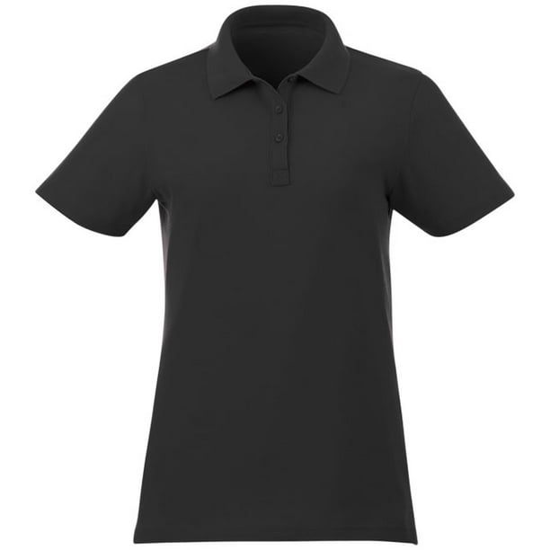 Elevate Liberty - Polo de manga corta modelo Private Label para mujer (Negro)