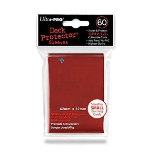 180 Ultra Pro DECK PROTECTOR Card Sleeves RED YuGiOh Small Size 82687 3 pack 