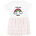 thumbnail image 3 of Inktastic I Love My Mama Girls Toddler Dress, 3 of 5