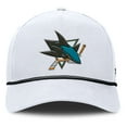 thumbnail image 2 of Men's Fanatics White San Jose Sharks Rope A-Frame Adjustable Hat, 2 of 4