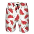 thumbnail image 4 of Yiaed Watermelon Print Men's Swim Trunks with Lining Quick Dry Sports Shorts Beach Shorts Boardshorts-Small, 4 of 5