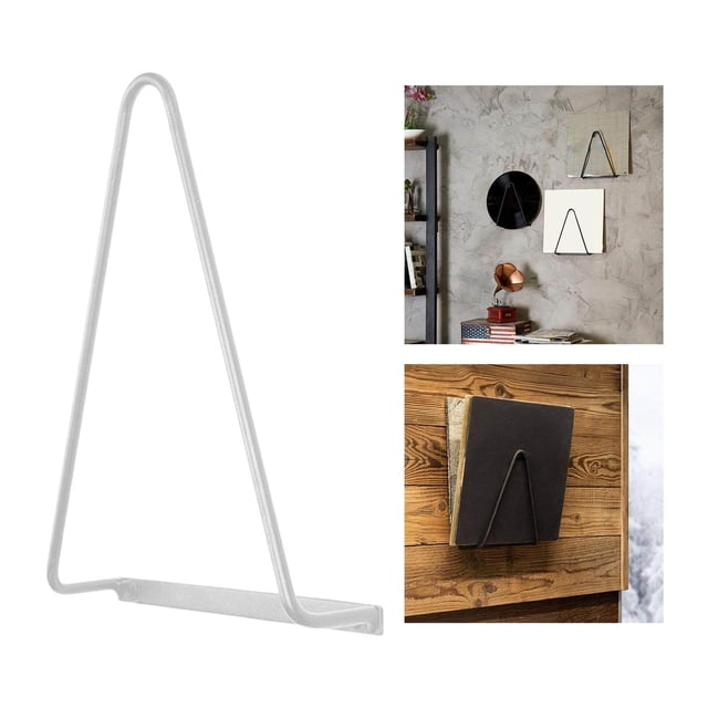 ziyahi Triangle Wall Mounted Magazine Vinyl Rack Holder Rack Holder Triangle Records Storage Rack Triangle Wall-Mounted Magazine Holder White