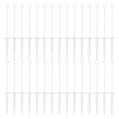 

100 Pcs Cake Insert Decor Plastic Piping Nails Cake Adorn Base Cake Insert Stick
