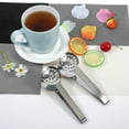 thumbnail image 1 of Agarre de soporte, 2 piezas, herramienta de cocina artesanal, pinzas exprimidoras de acero inoxidable, exprimidor de bolsas de té de acero inoxidable, características mejoradas, 1 of 12