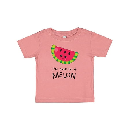 

Inktastic I m One in a Melon Watermelon Humor Gift Baby Boy or Baby Girl T-Shirt